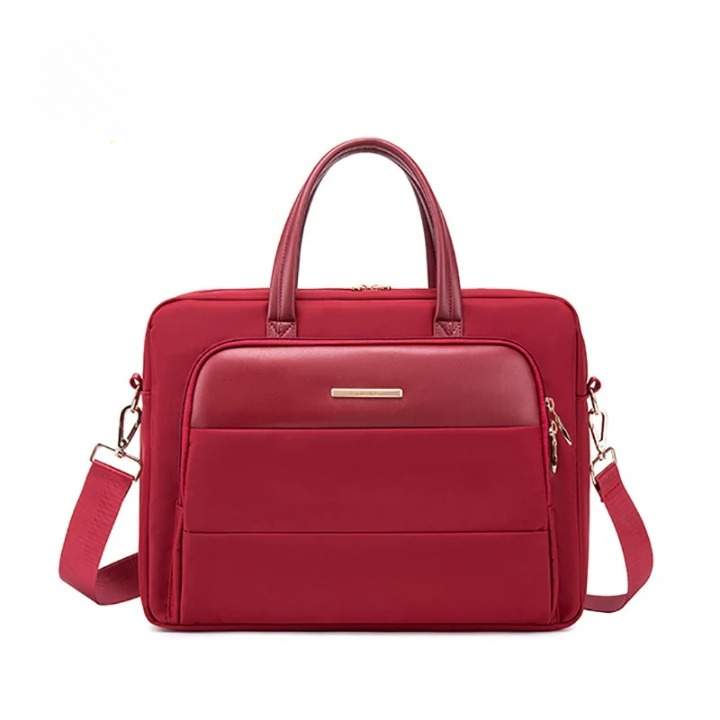 Cartable Bordeaux Pour Ordinateur Pour Femme 37x10x28cm
